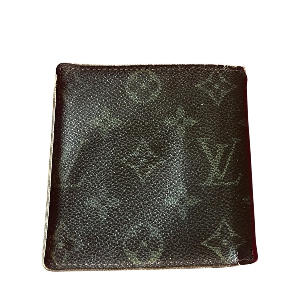Louis Vuitton Brown Monogram Canvas Bifold Wallet (project piece)